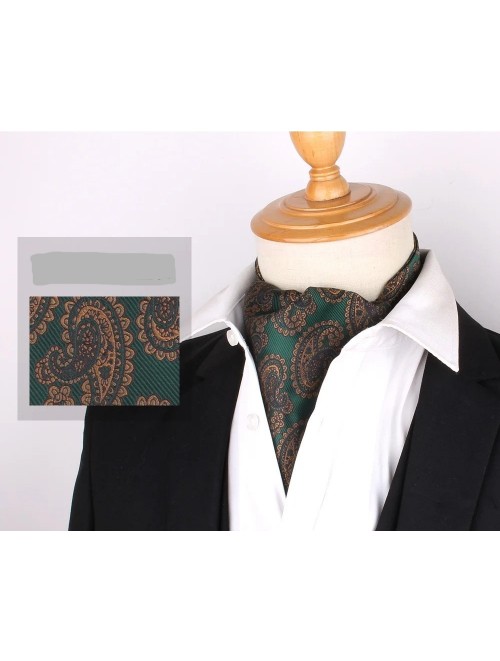 CASHMERE PAISLEY BOTTLE GREEN CRAVAT