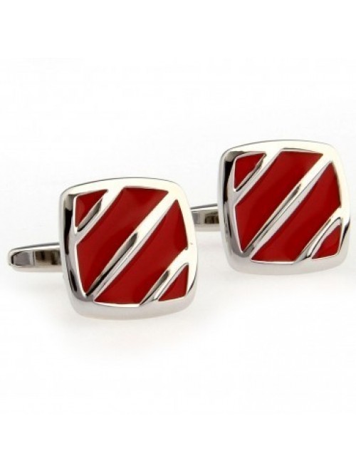 RED SQUARE  CUFFLINK