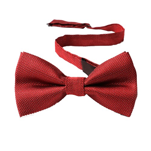 Classy Self Designed Bow Tie, Maroonish Red