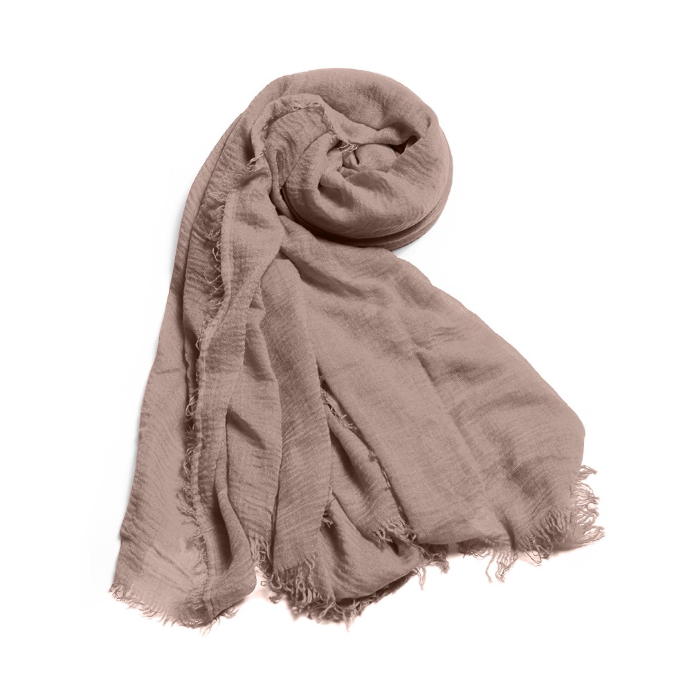 Solid Color Casual Scarves, Brown