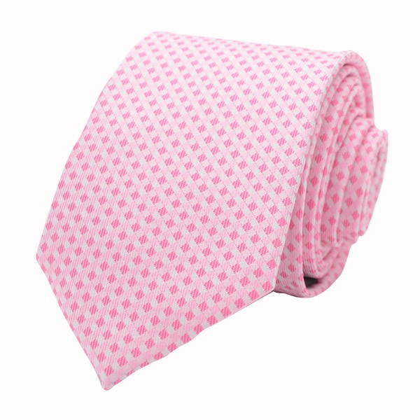 Foulard, Pink/White Including Pocket Square