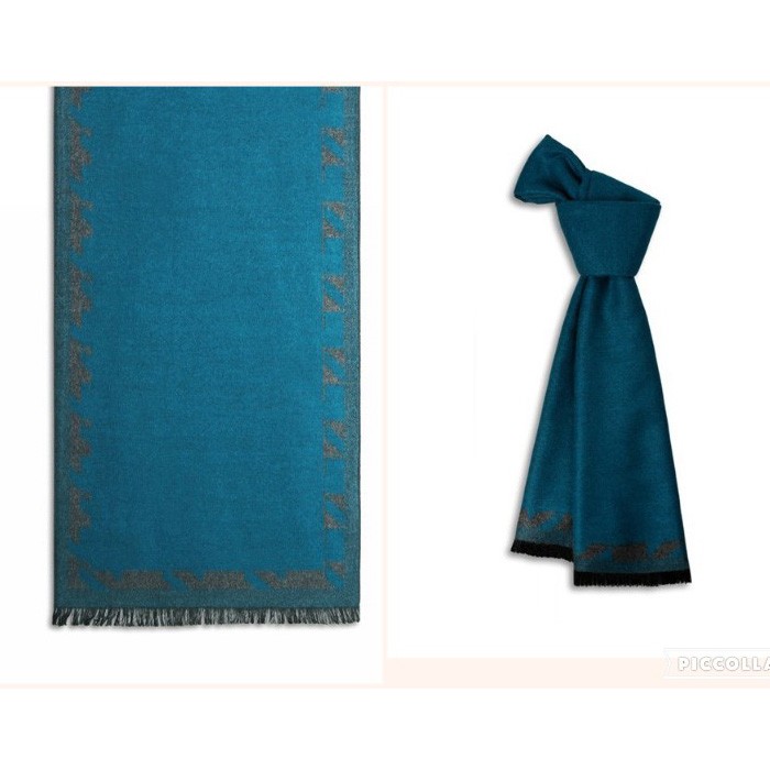 Designer Scarves, Grey/Blue