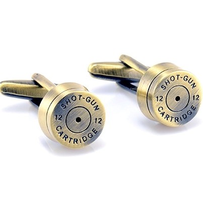 Golden Shotgun Bullet Cufflinks