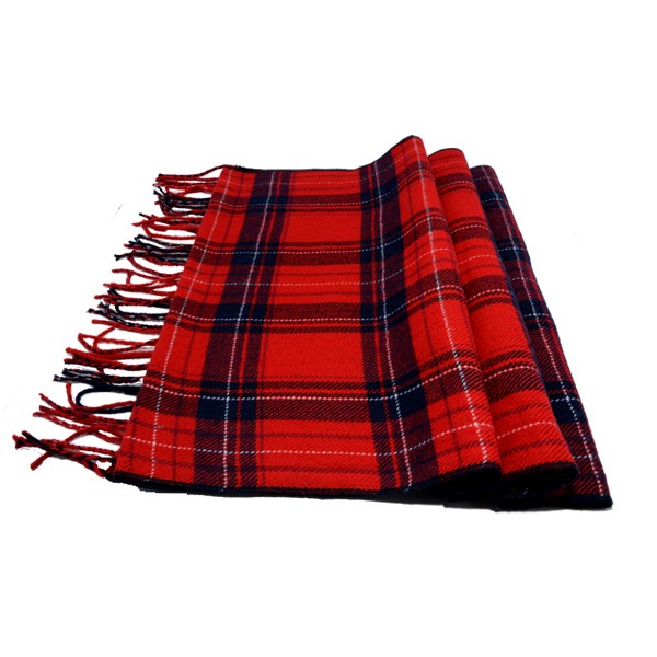 Plaid Scarves, Red